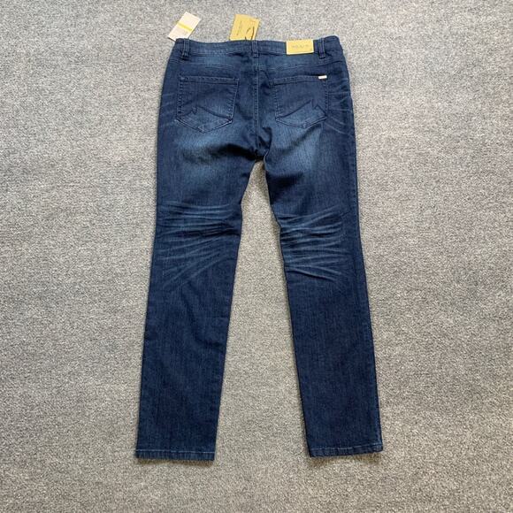 Max Studio Jeans Womens 10 Denim Salisbury Sleek Skinny Stretch Max Fit Zip Fly - Picture 3 of 12